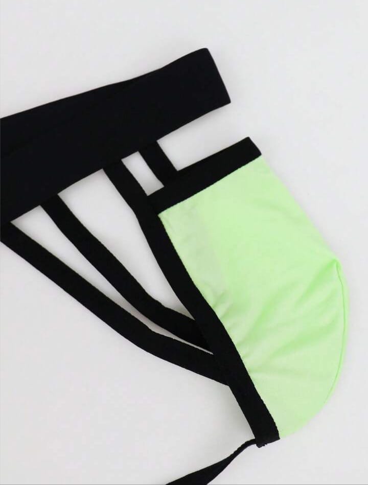 Neon Glow Strap Thong